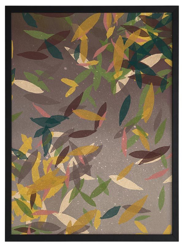 Autumn Rain Framed Art Print - Fall Landscape Wall Decor for Living Room, Bedroom & Office - Perfect for Home and Office Decor