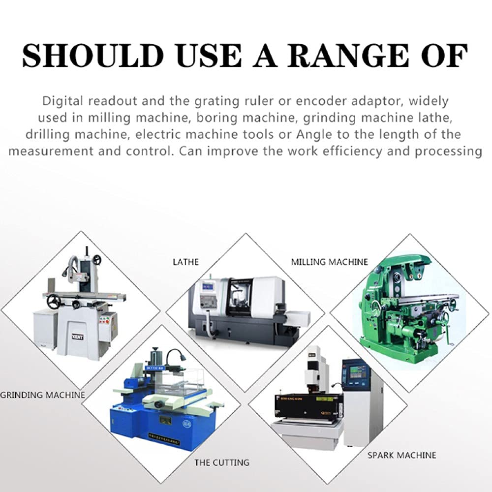 2 & 3 Axis LCD Digital Display Rotary Encoder - High Precision Customizable Resolution for CNC Milling Machine, EDM, Lathe & Drilling | Perfect for Industrial Automation & Precision Machining Applications