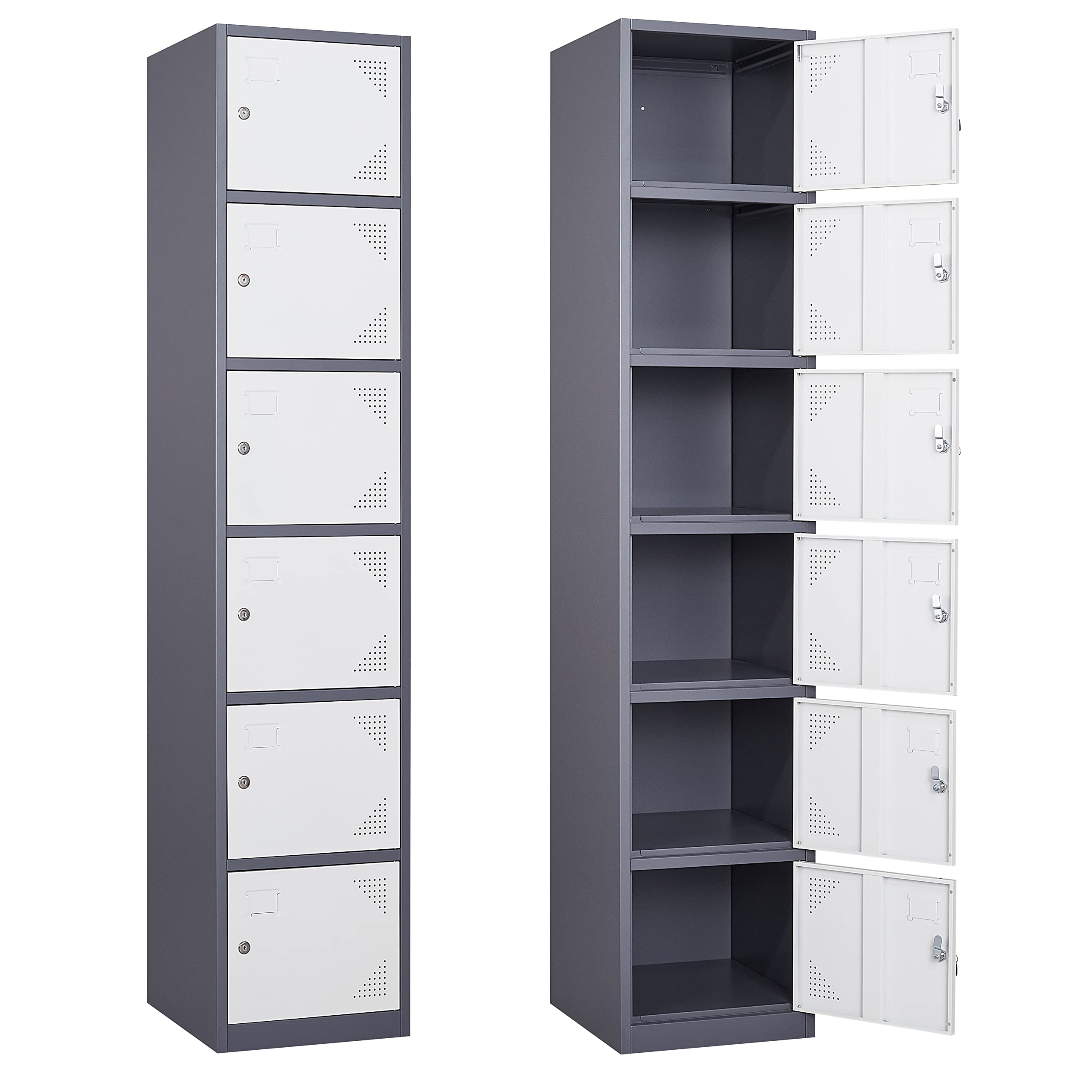 Yizosh 6-Door Metal Locker, 71
