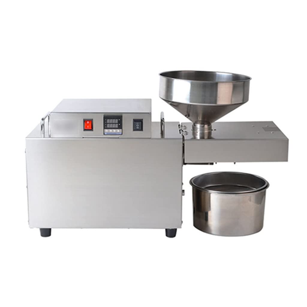 Commercial Automatic Oil Press Machine - Digital Thermostatic Heating for Nuts & Seeds - Cold Press Oil Extractor for Home & Restaurant Use - Ideal for Making Healthy Cooking Oil, Salad Dressings & DIY Beauty Products - Perfect for Home Kitchens, Restaurants & Organic Food Businesses