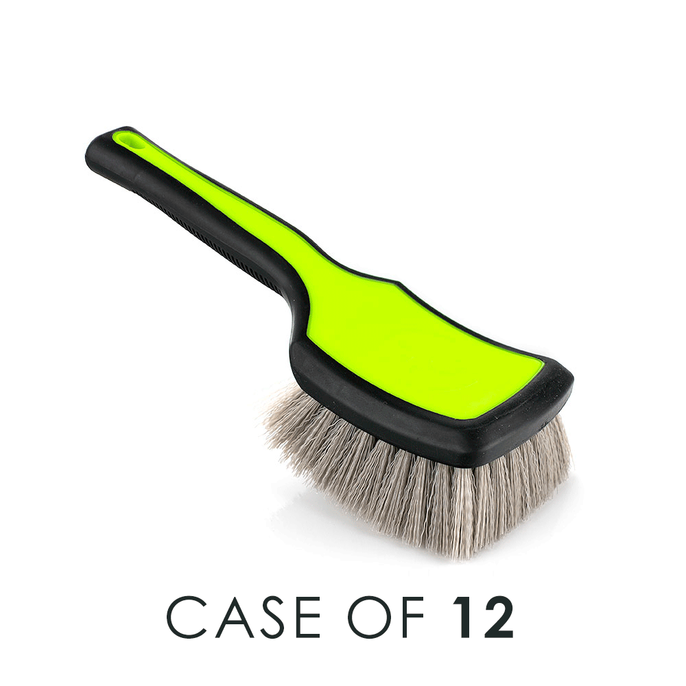ProGrip Heavy Duty Tire Brush with Case - Premium Car Wheel Cleaning Tool for Auto Detailing & Maintenance - Perfect for Cars, Trucks, SUVs & Motorcycles