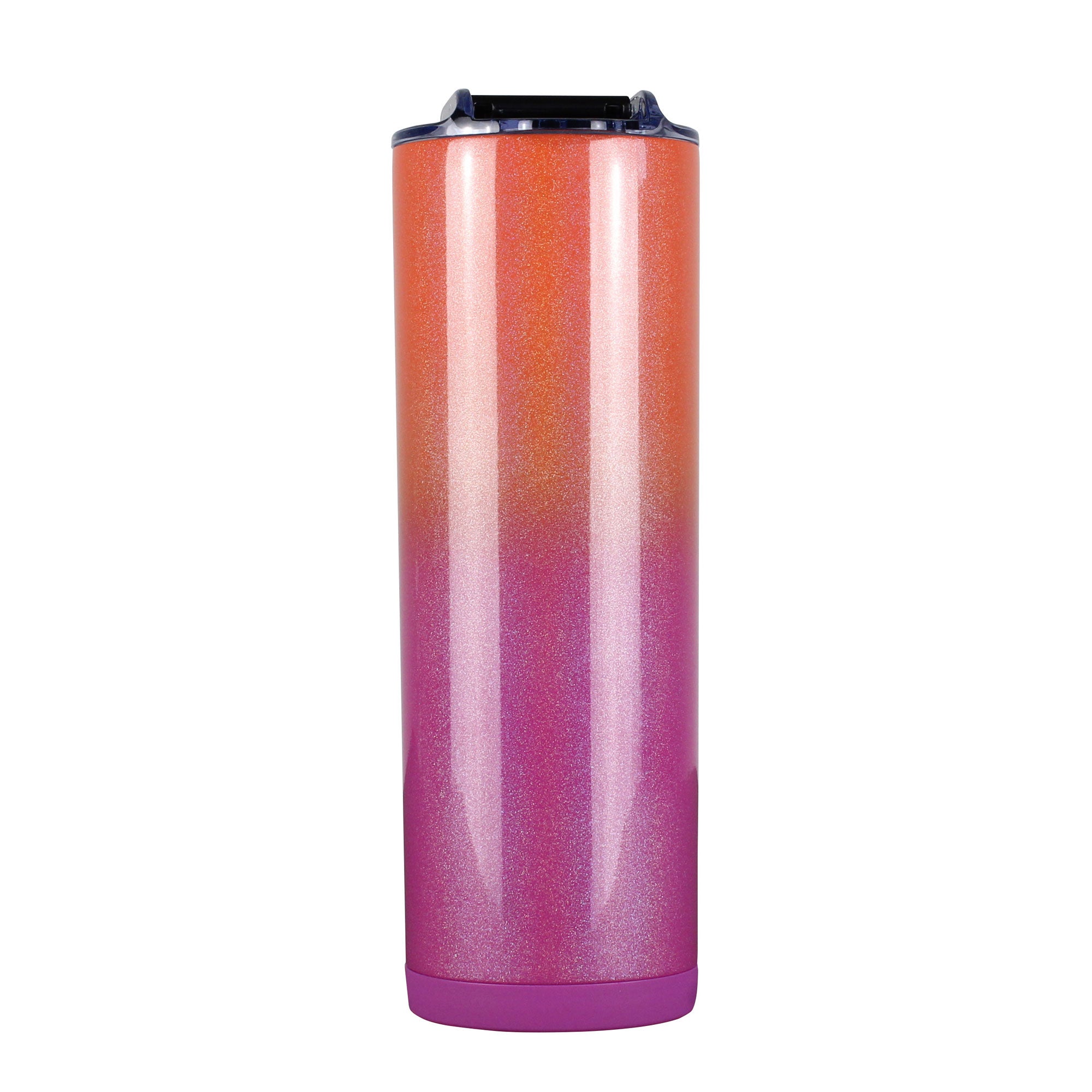 20oz Skinny Tumbler with Lid and Straw - Insulated Stainless Steel Travel Mug for Hot & Cold Drinks - Perfect for Coffee, Tea, Water - Gym, Office, Commute, Hiking