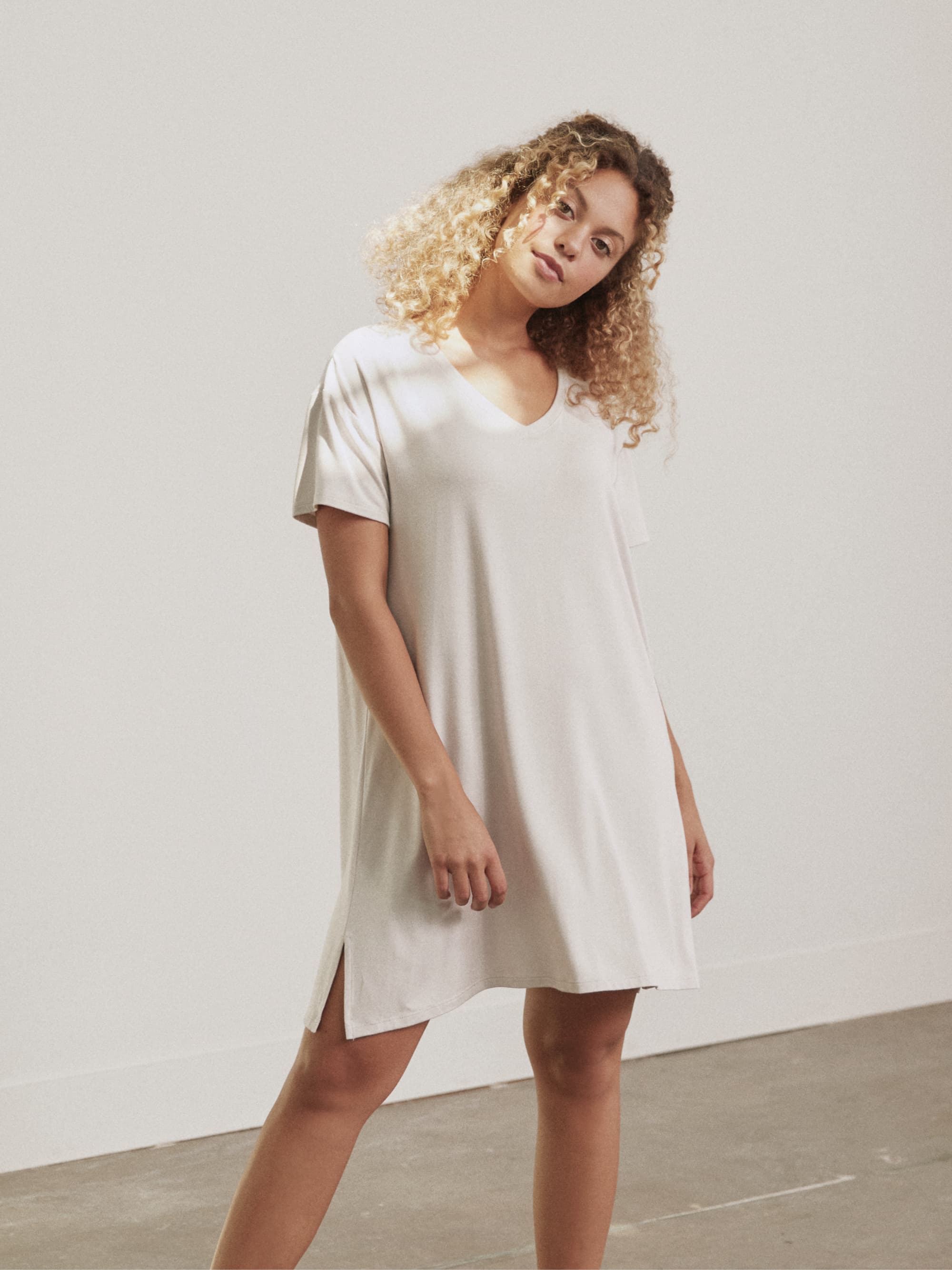 Stylish Modal V-Neck Dress for Women - Soft & Comfortable Summer Dress - Perfect for Casual Wear, Office, and Date Nights