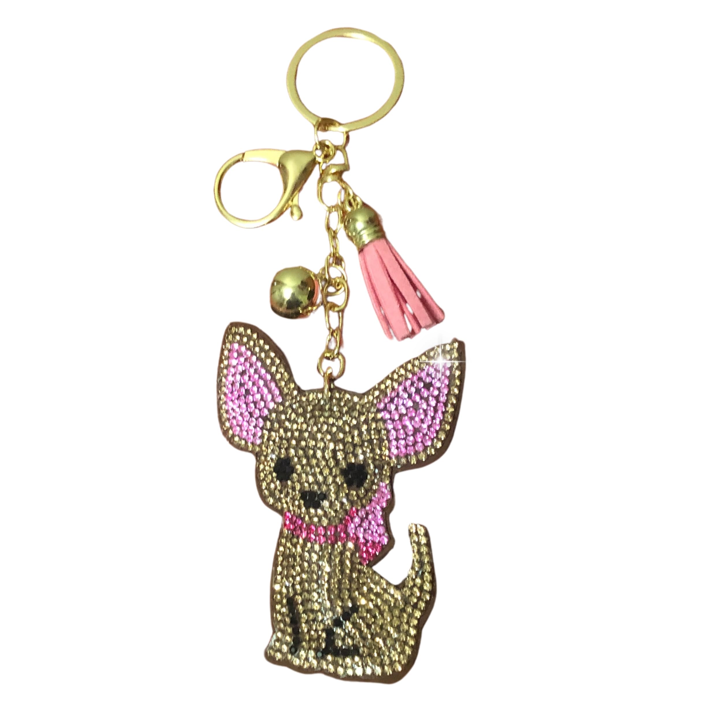 Sparkling Rhinestone Keychain for Women - Elegant Car Keys & Purse Charms - Stylish Handbag Accessories - Perfect for Everyday Use, Gifts & Fashion Statements