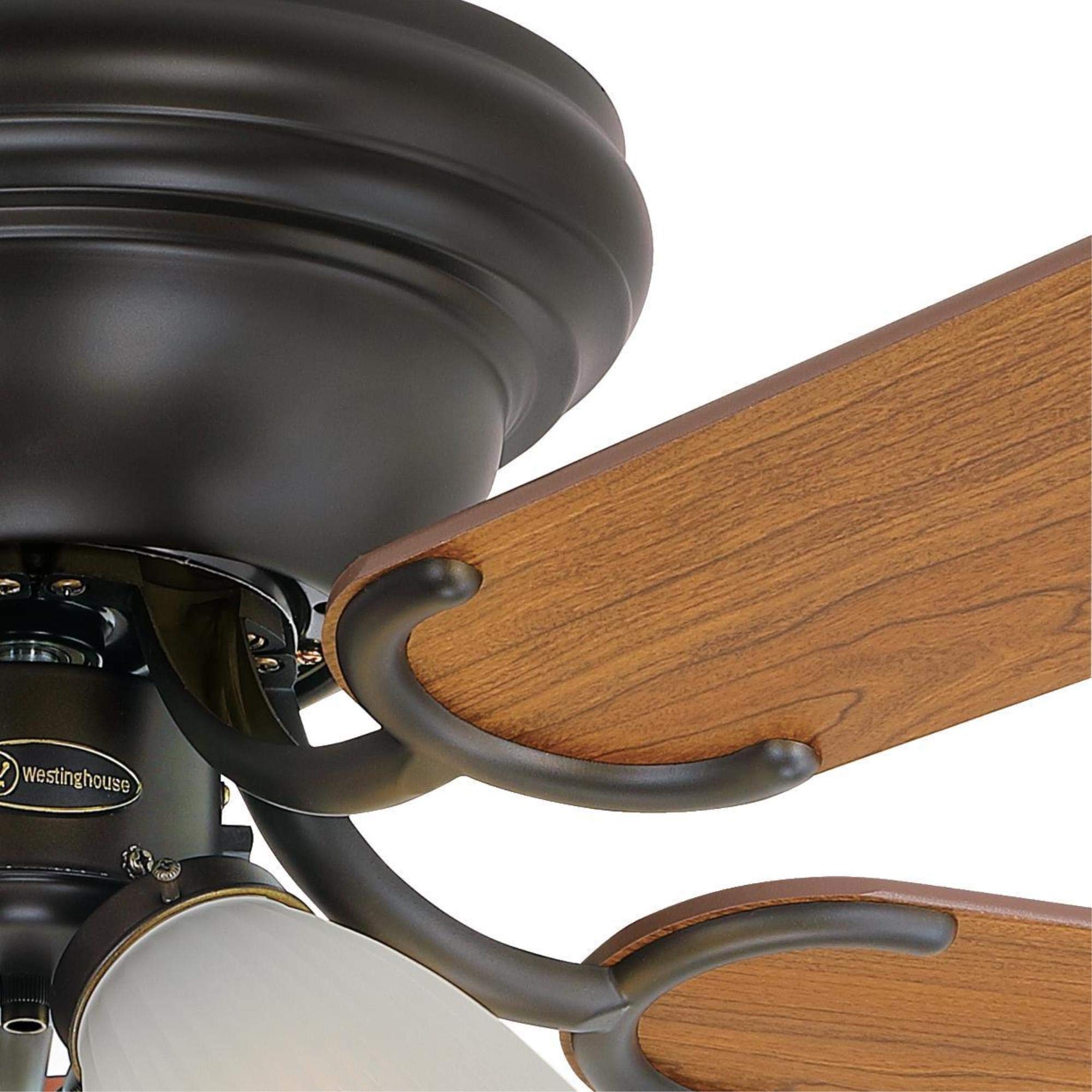 Westinghouse 7232100 CONTEMPRA IV 52 Inch Indoor Ceiling Fan with Light Kit, Oil Rubbed Bronze Finish - Perfect for Living Room, Bedroom, and Home Office Cooling