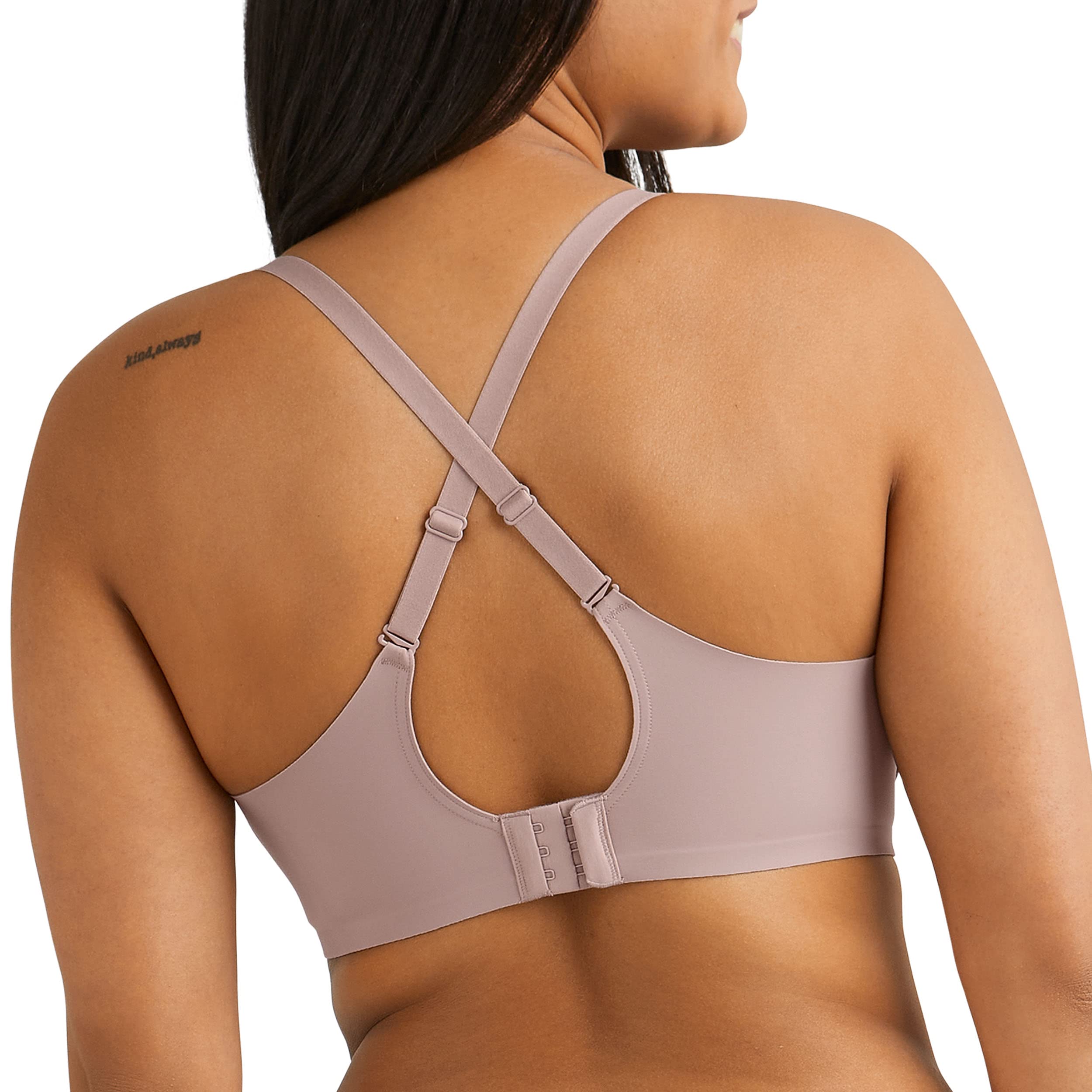 Maidenform Women's One Fab Fit Wireless Demi Bra - Comfortable T-Shirt Bra for Everyday Wear, Work & Lounge - Plus Size Options Available