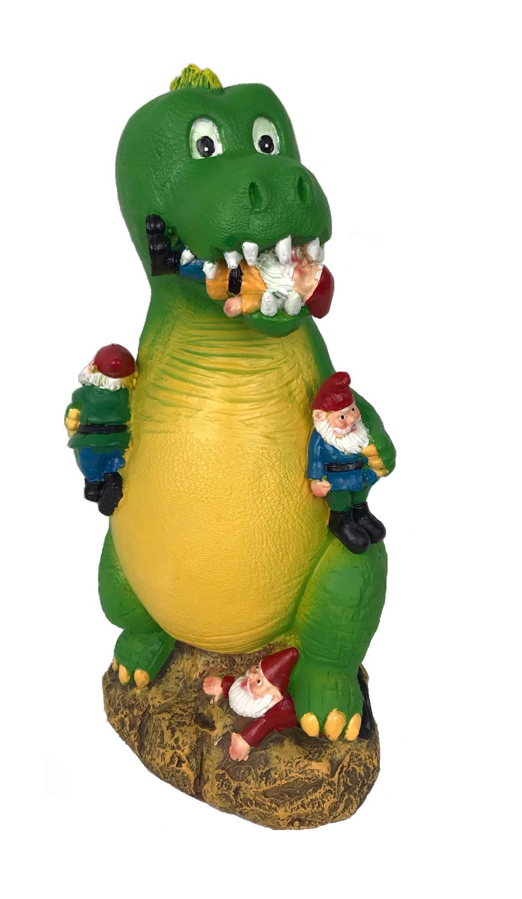 Funny Green Garden Gnome Statue - Outdoor Decor for Lawn, Yard & Patio - Whimsical Playtime Decoration for Gardens & Landscaping