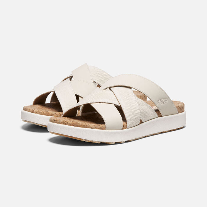 KEEN Elle Mixed Slide Sandals for Women - Comfortable & Stylish Summer Slides for Beach, Pool, and Casual Wear