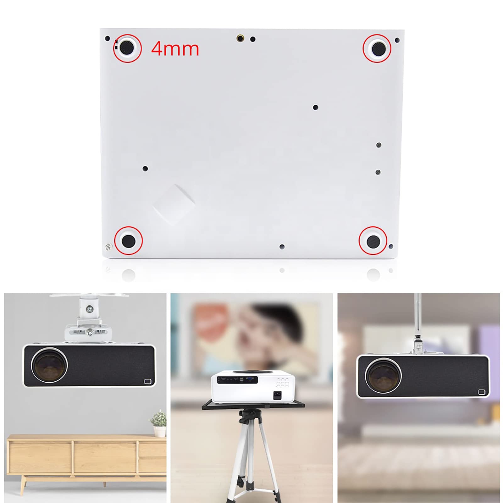 THREMA WiFi Bluetooth Projector - 1080P Full HD Home Theater Projector with 7200 Lumens | 5.7