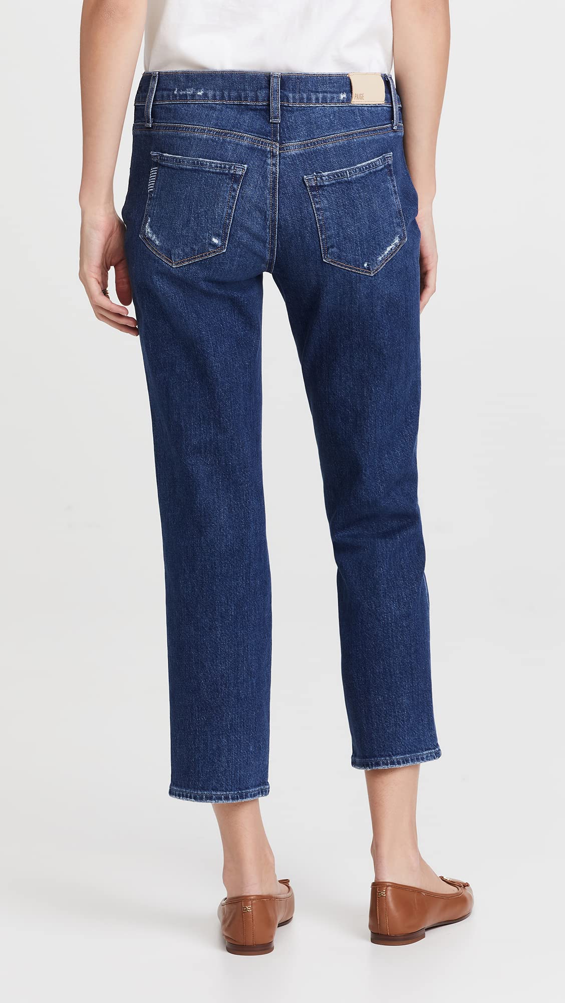 PAIGE Women's Noella Straight Maternity Jeans - Comfortable Stretch Denim Pants for Pregnant Women | Perfect for Work, Casual Wear & Everyday Comfort
