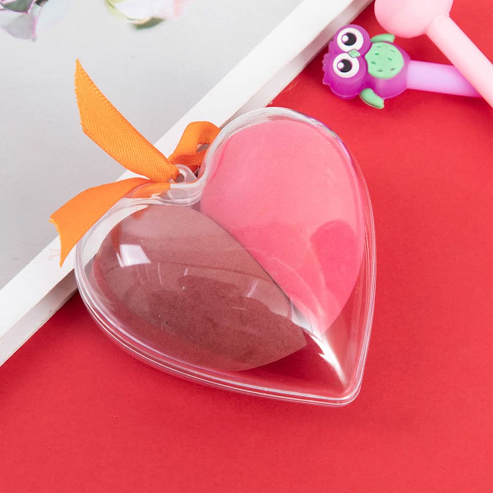 Lurrose Heart Shape Makeup Sponges - Blending Sponge for Liquid, Cream, Powder & Concealer | Soft Foundation Applicator & Beauty Blender | Perfect for Everyday Makeup & Professional Use
