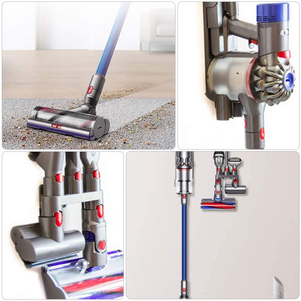 Hemoton Vacuum Cleaner Wall Mount Holder - 1PC Plastic Storage Bracket for Vacuum Accessories | Wall-Mounted Organizer for Brooms, Mops & Cleaning Tools | Perfect for Garage, Laundry Room & Closet Organization