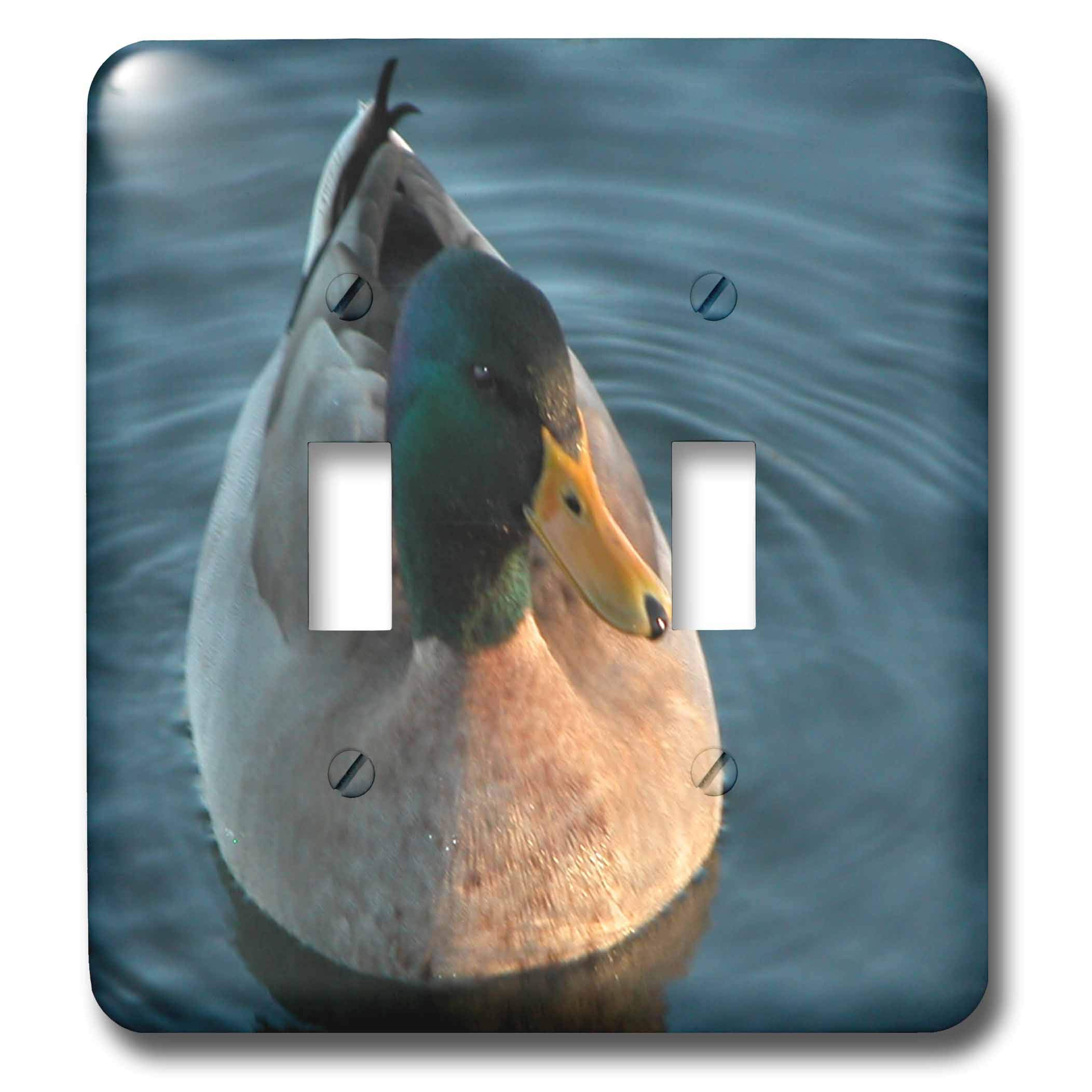 3D Rose Drake Mallard Duck Toggle Switch Cover - Decorative Light Switch Plate for Home, Office & Kids Room - Unique Duck-Themed Wall Decor Accessory
