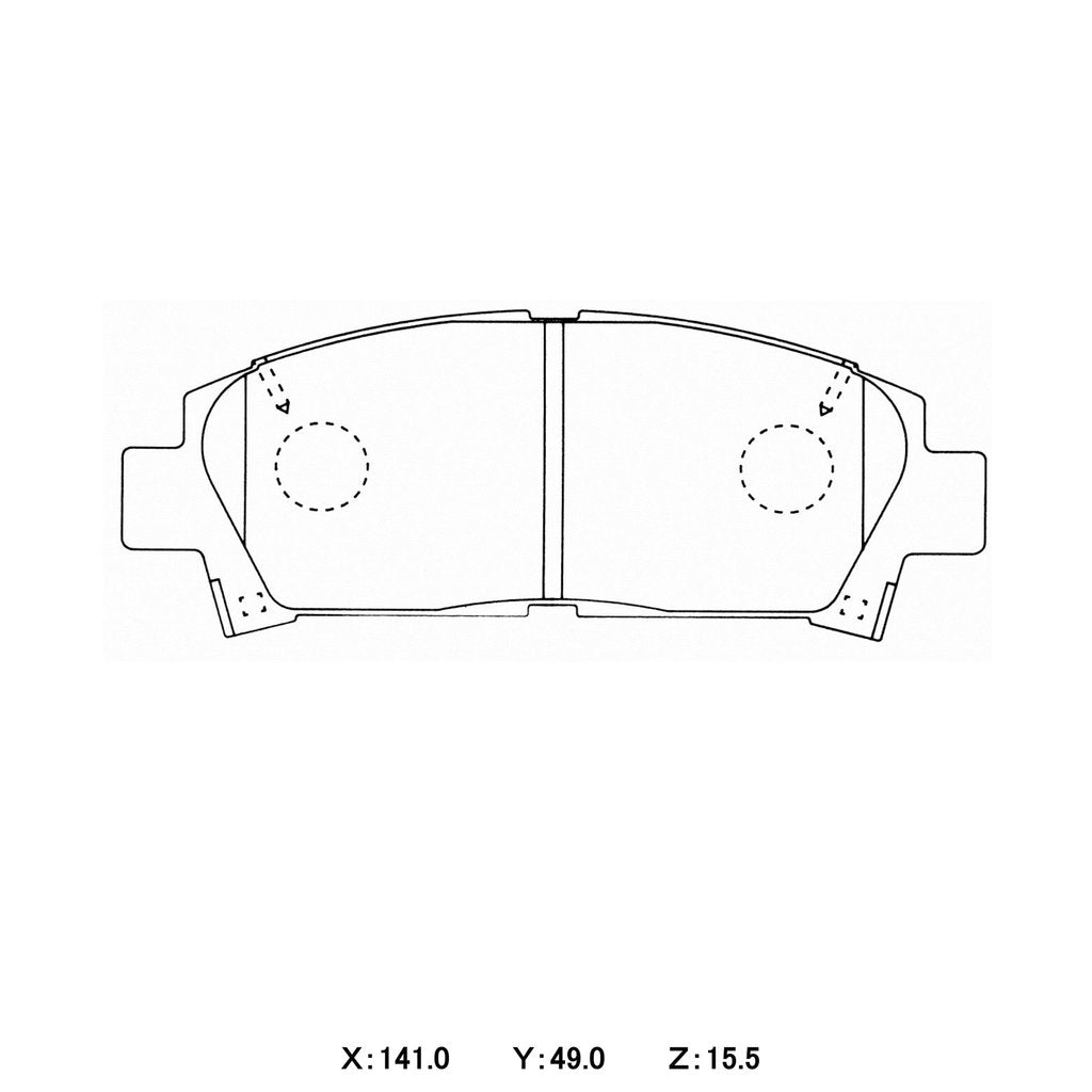 Toyota Corolla AE92 111 Superstrut Front Winmax W5 WMP268 Brake Pads - High Performance Braking for Street & Track Use