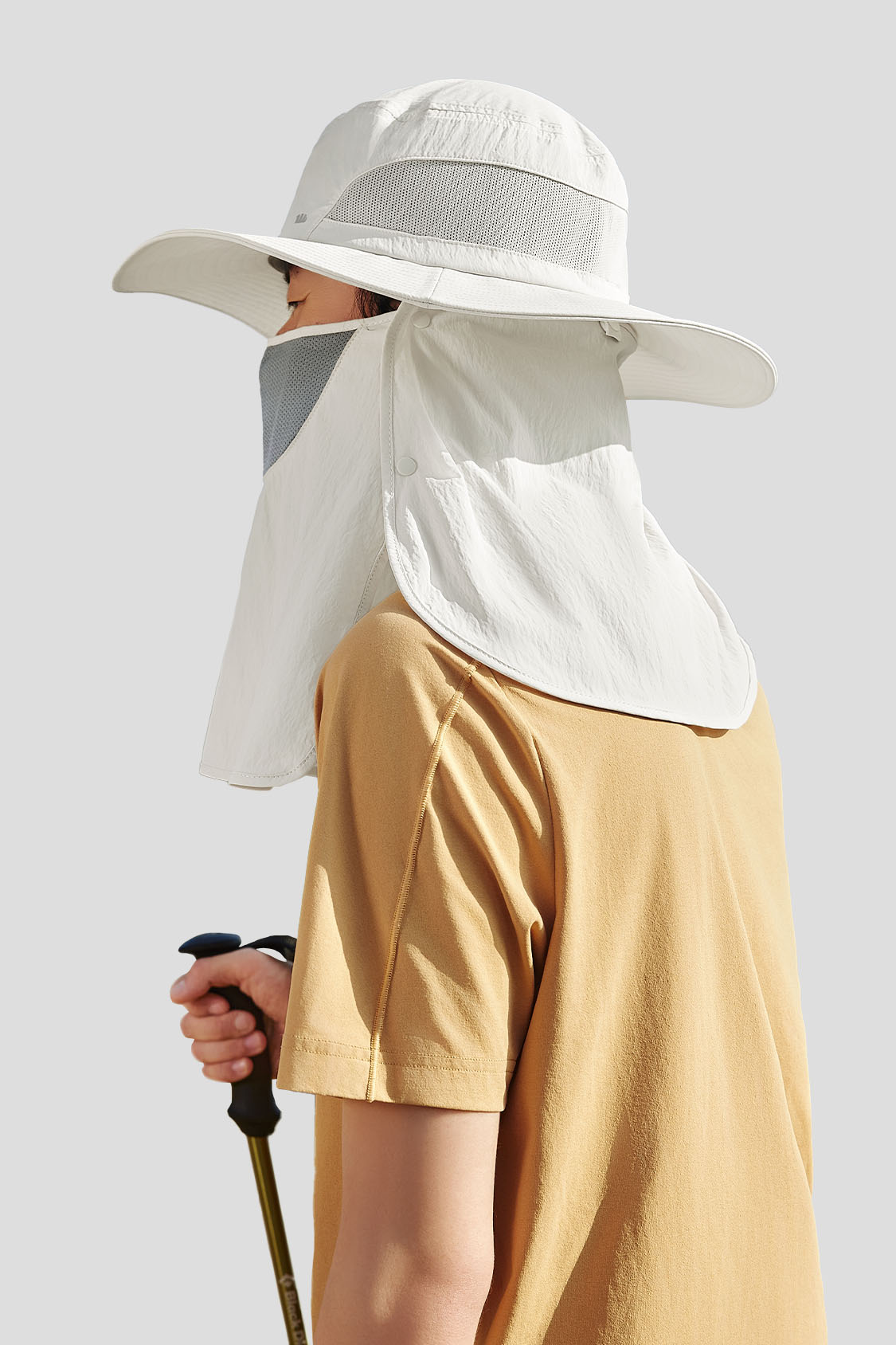 UPF50+ Men's Full Coverage Sun Protection Fishing Hat - Wide Brim Outdoor Hat for Fishing, Hiking & Beach - UV Protective Sun Hat for Men