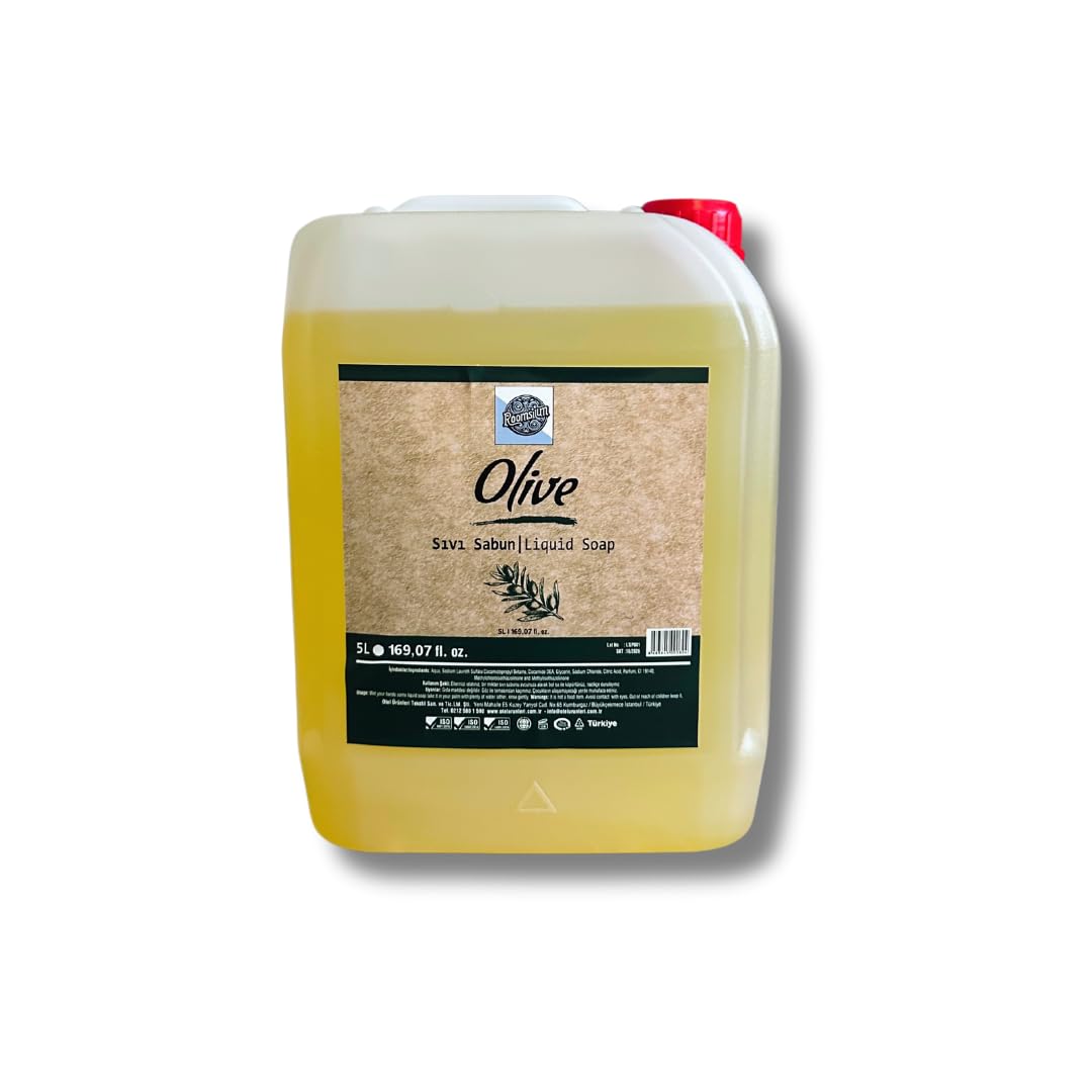 Olive Blossom Liquid Soap - 1.3 Gallon | Paraben-Free, Cruelty-Free, Gluten-Free | Gentle for Sensitive Skin | Ideal for Hotels, Spas & Bulk Purchases | Hand Wash, Shower & Bathroom Use