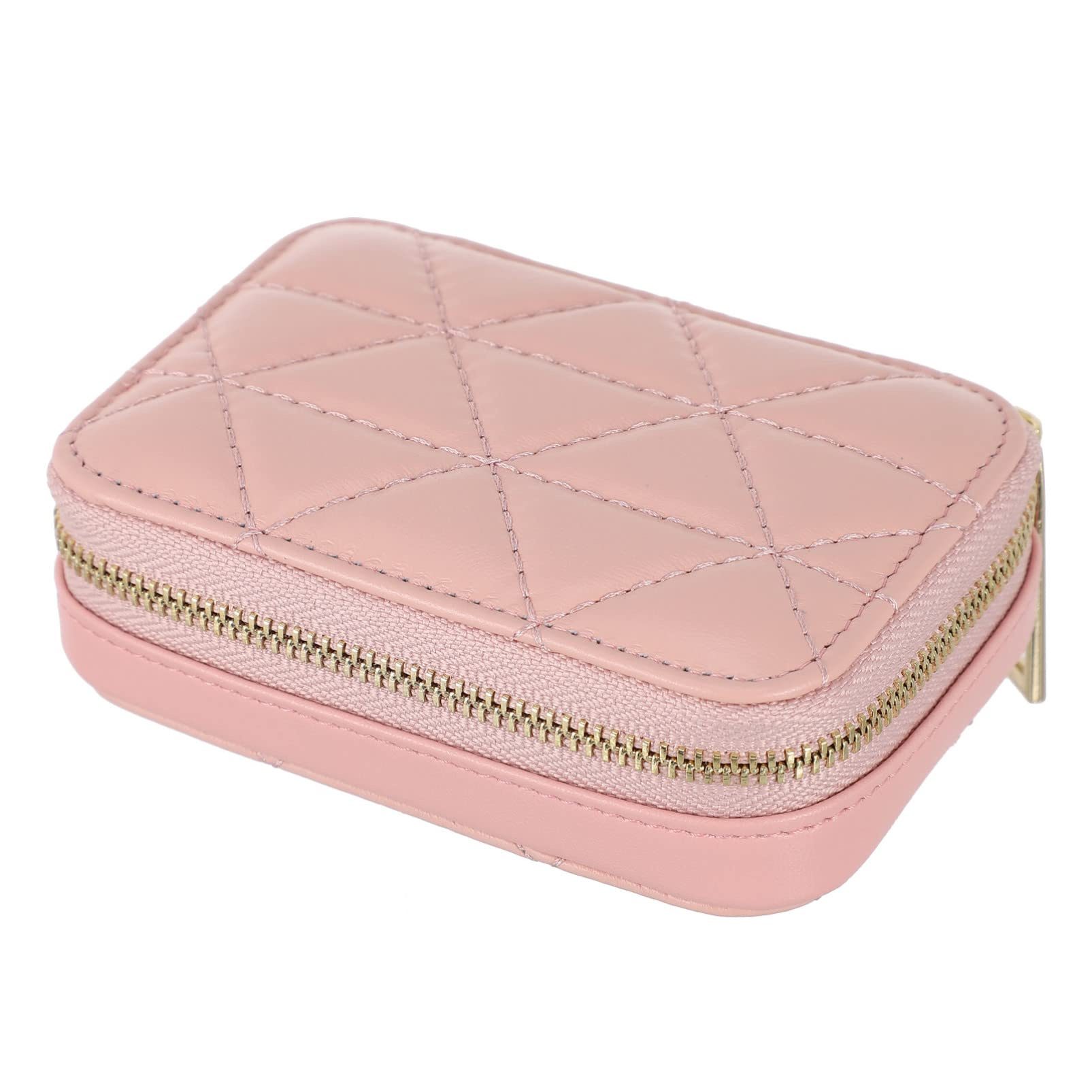 FOMIYES Portable Makeup Organizer with Mirror - Travel Cosmetic Case for Women, Jewelry Storage Box, Lipstick Holder & Toiletry Bag | Perfect for Travel, Home Vanity & Daily Makeup Organization