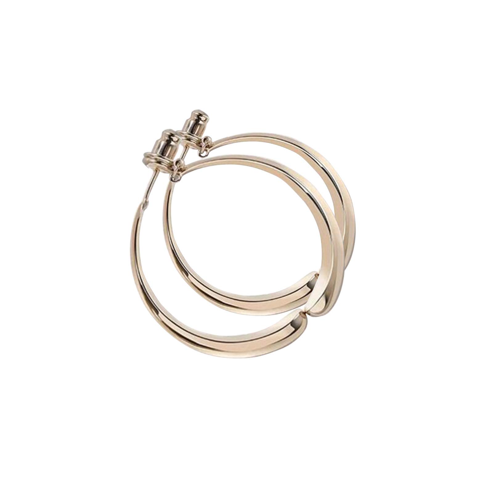 Snake Hoop Earrings for Women - Gold Irregular Curved Circle Threader Fashion Statement Jewelry - Perfect for Parties, Date Nights & Boho Outfits