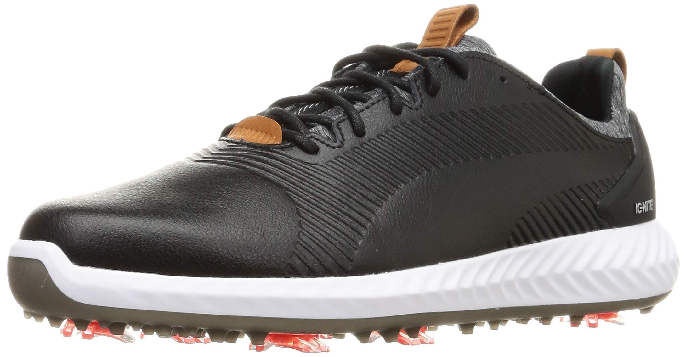 PUMA Men's Ignite Pwradapt 2.0 Golf Shoes - Leather Spiked for Course Performance
