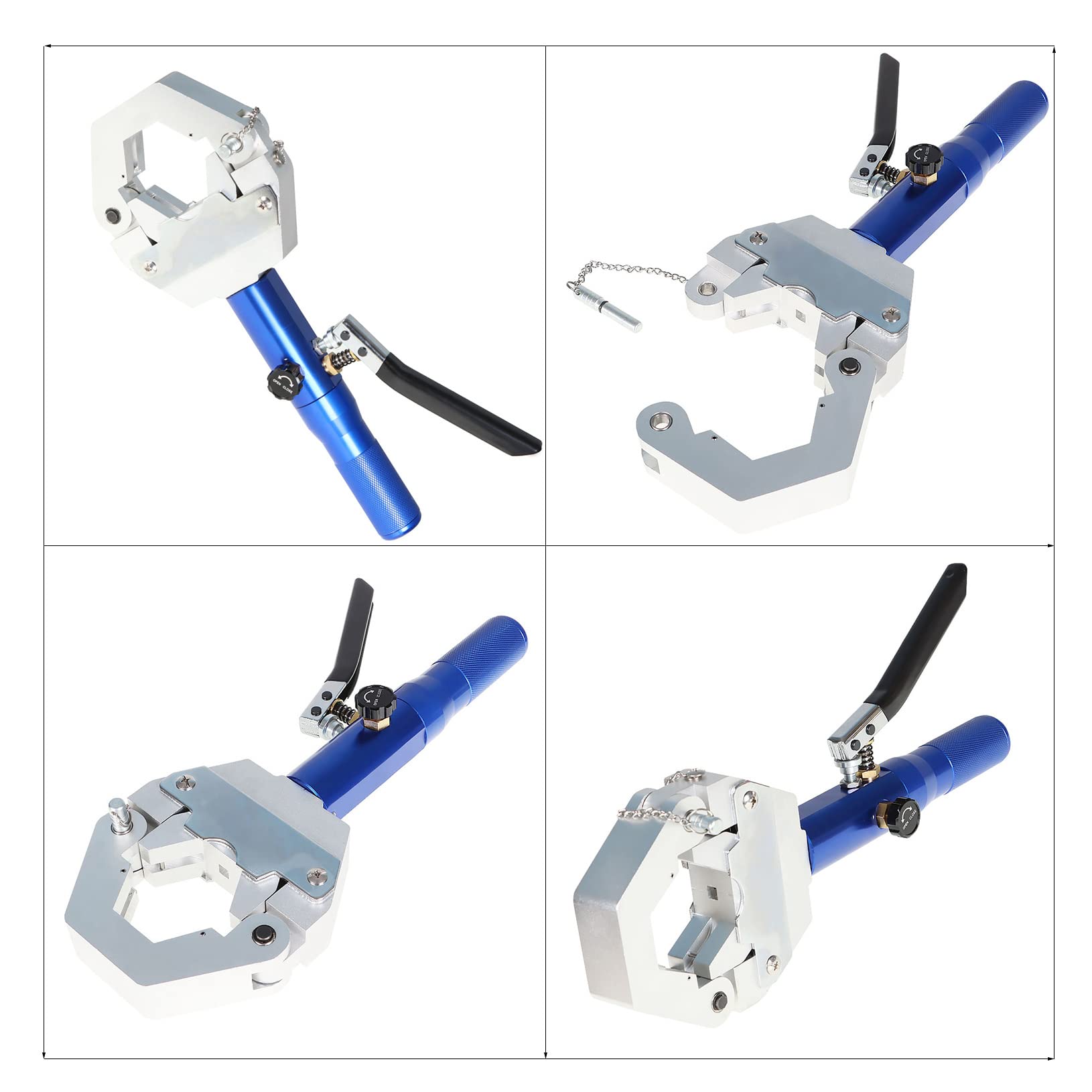 Hydraulic A/C Hose Crimper Tool Kit with 7 Die Set - Hydra-Krimp 71500 for Barbed & Beaded Hose Fittings | Professional Air Conditioning Repair Equipment for Automotive & HVAC Systems