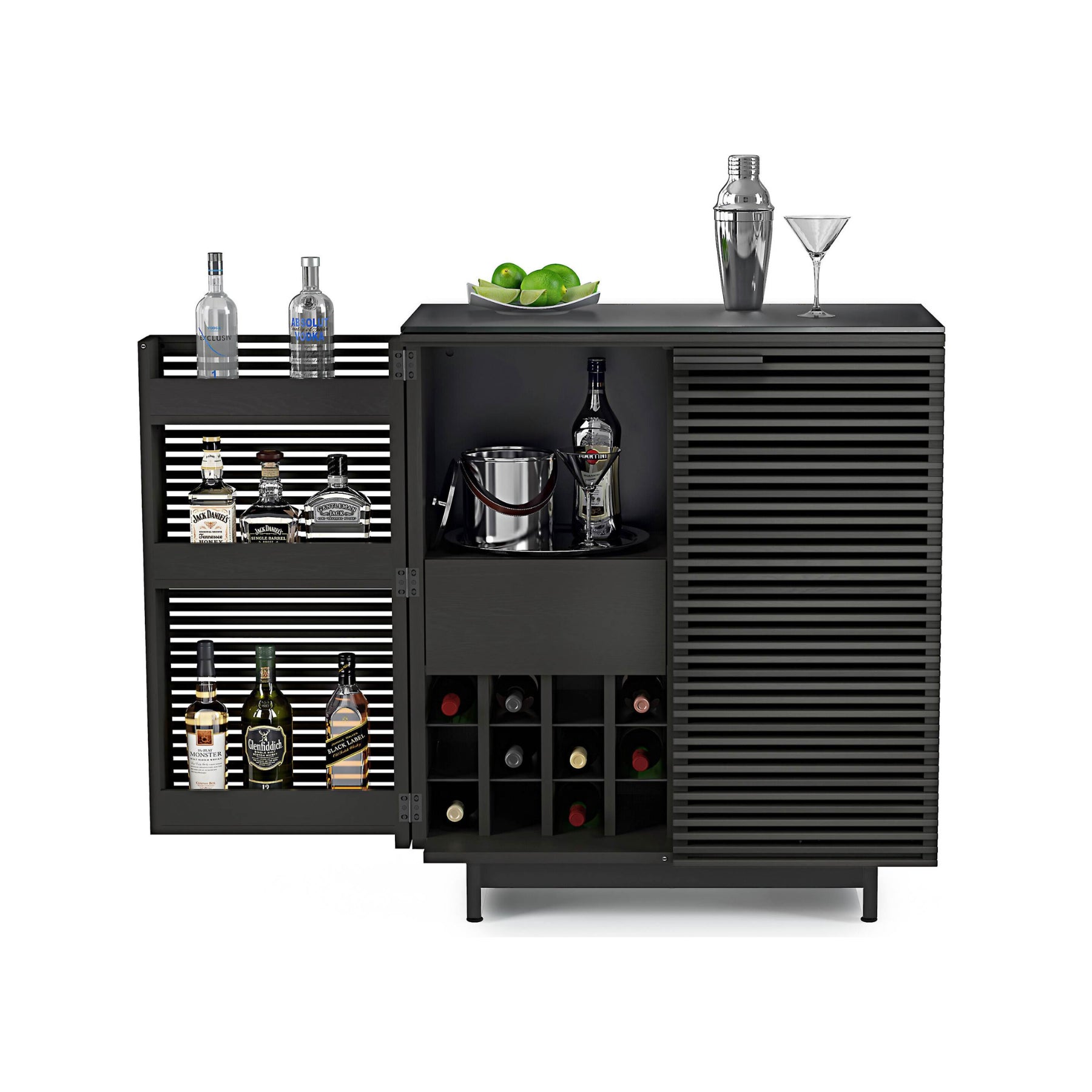 BDI Corridor 5620 Modern TV Stand with Built-in Entertainment Center - Perfect for Living Room Home Theater Setup & Media Storage Organization