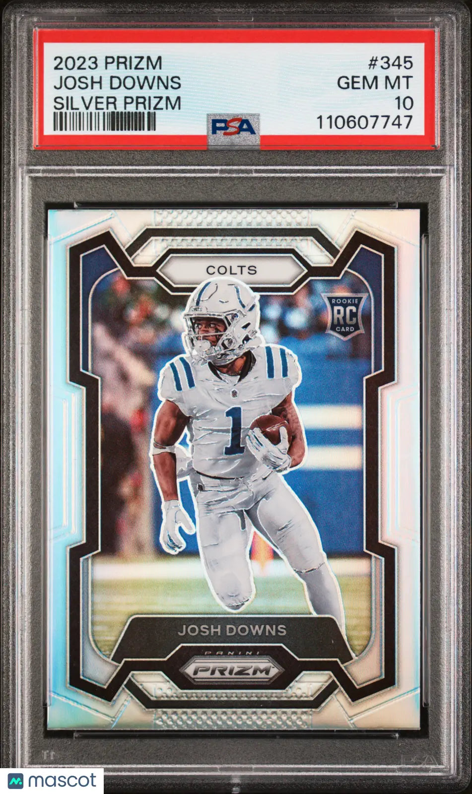 2023 Panini Prizm Football Josh Downs Rookie Card - Silver Prizm PSA 10 Gem Mint | Collectible Sports Memorabilia for NFL Fans & Card Investors