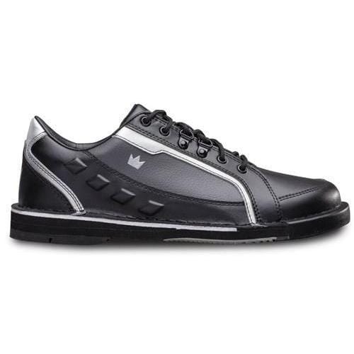 Brunswick Men's Punisher Right Hand Black & Silver Bowling Shoes - Perfect for League Play & Competitive Tournaments