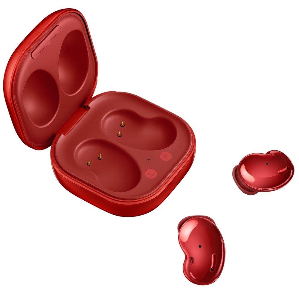 SAMSUNG Galaxy Buds Live SM-R180 Wireless Bluetooth Earbuds with Active Noise Cancelling (ANC) - Renewed Like New Mystic Red Limited Edition - Compatible with iOS & Android - Perfect for Workouts, Commuting & Travel