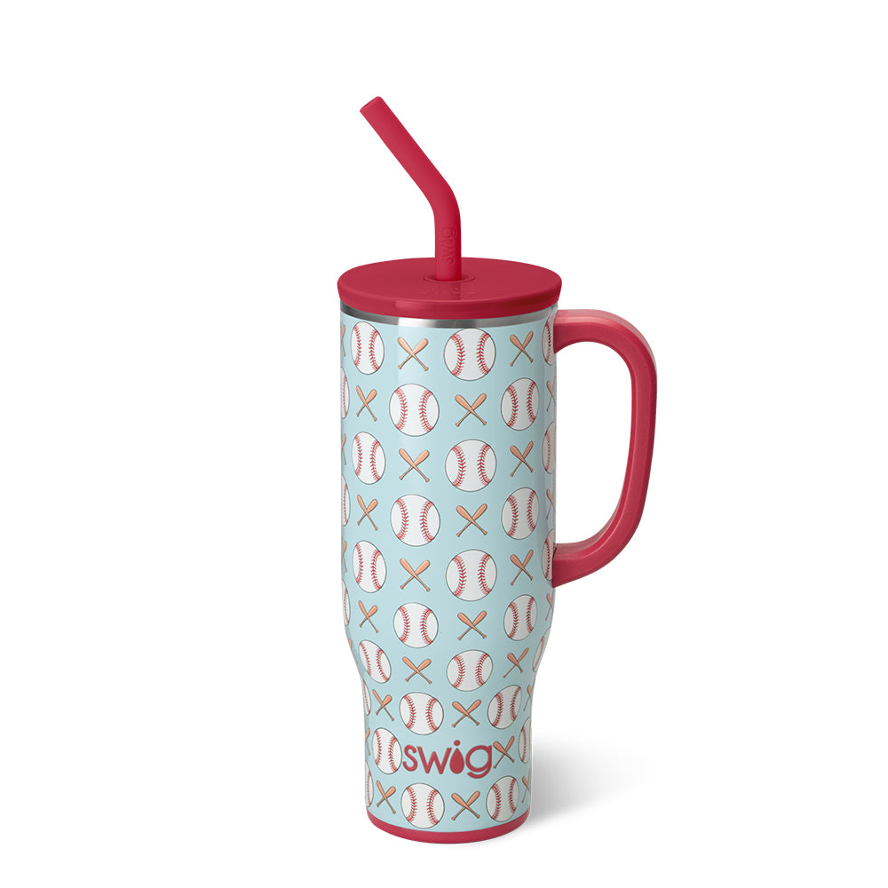 Home Run Mega Mug 30oz - Large Insulated Coffee Cup with Handle - Perfect for Hot & Cold Drinks at Home, Office, or Outdoor Activities