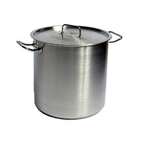 United Scientific Supplies STKPT37 Stainless Steel Utility Tank Stockpot - 37L (9.8 Gallon) Large Capacity for Commercial Kitchen, Catering, and Food Service Use