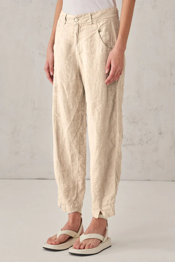 Comfort Fit Linen Trousers for Women - Breathable Summer Pants with Elastic Waist - Casual & Travel Wear for Beach, Vacation and Everyday Outfits