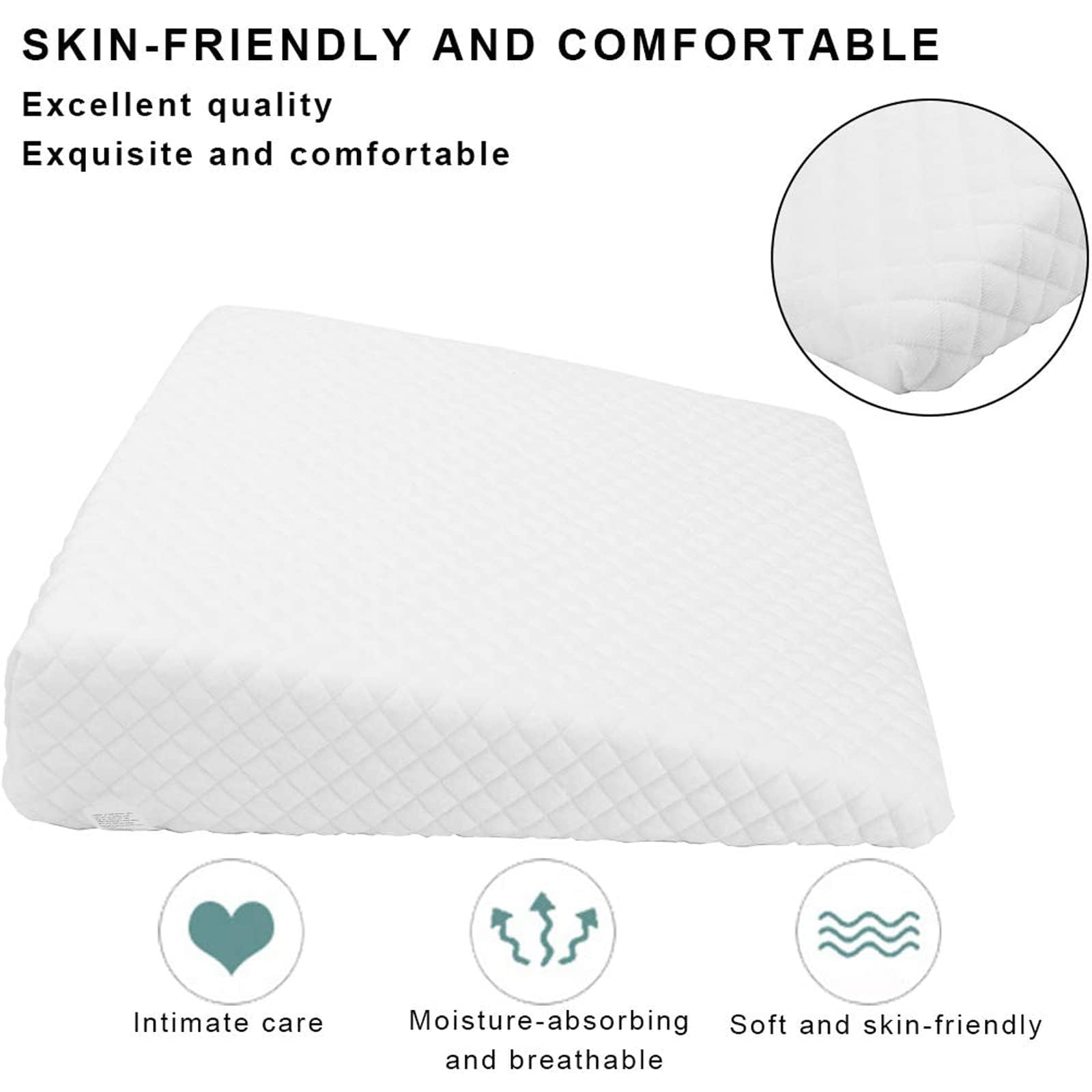 Best Pregnancy Wedge Pillow for Back & Belly Support - Comfortable Maternity Pillow for Side Sleeping, Heartburn Relief & Pregnancy Comfort - Perfect for Pregnant Women, Nursing & Postpartum Recovery