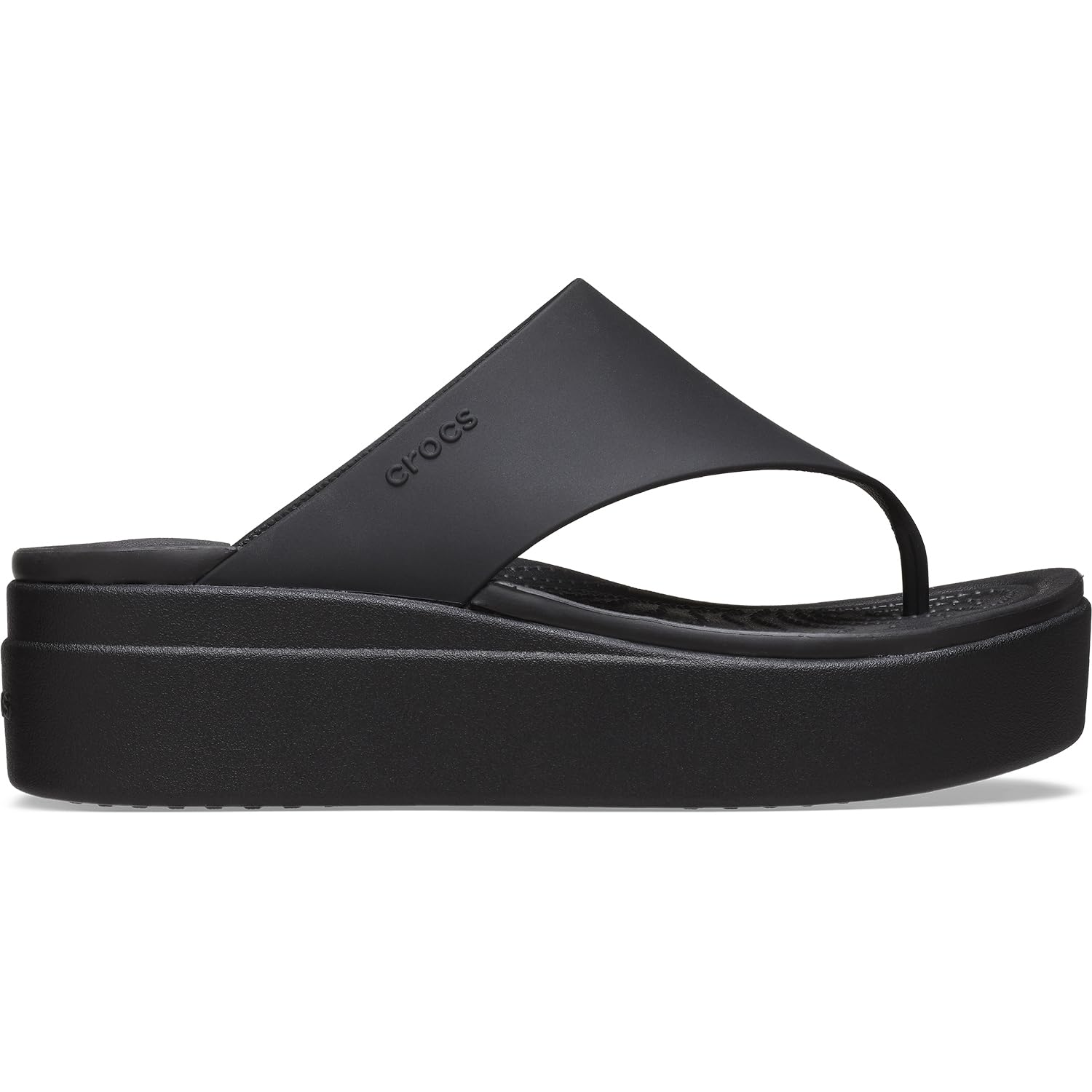 Crocs Women's Brooklyn Platform Flip Flops - Comfortable Slip-On Sandals for Summer, Beach, Pool & Casual Wear