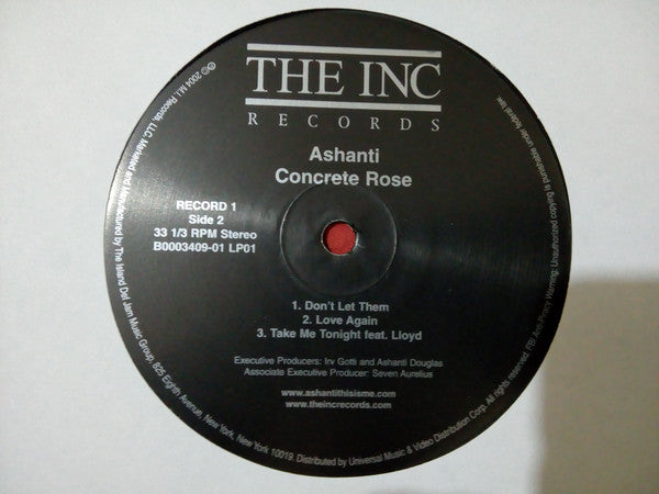 Ashanti - Concrete Rose (2xLP Vinyl Album) - Near Mint or Mint Condition - Perfect for Vinyl Collectors & R&B Music Lovers