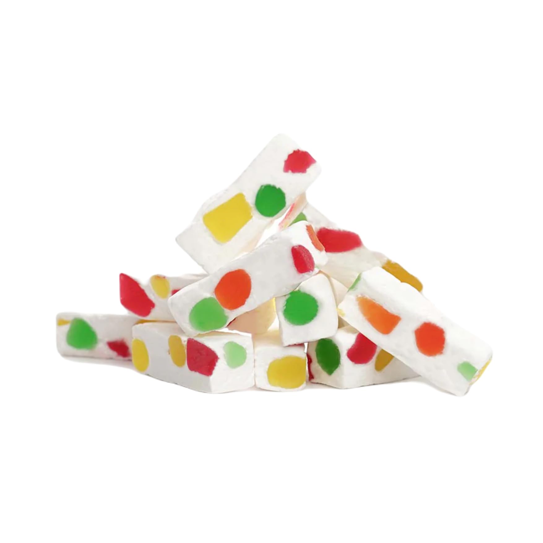 1lb Fruity Jujube Nougat Candy - Chewy Bulk Snacks by Lecsa Specialty - Perfect for Parties, Gifts & Movie Nights