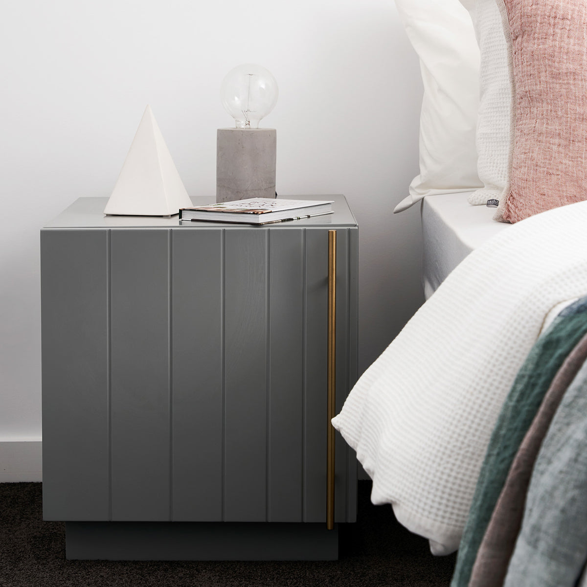 Elora Side Table - Modern End Table with Storage Shelf, Nightstand for Bedroom, Living Room, or Office - Perfect for Small Spaces & Home Decor