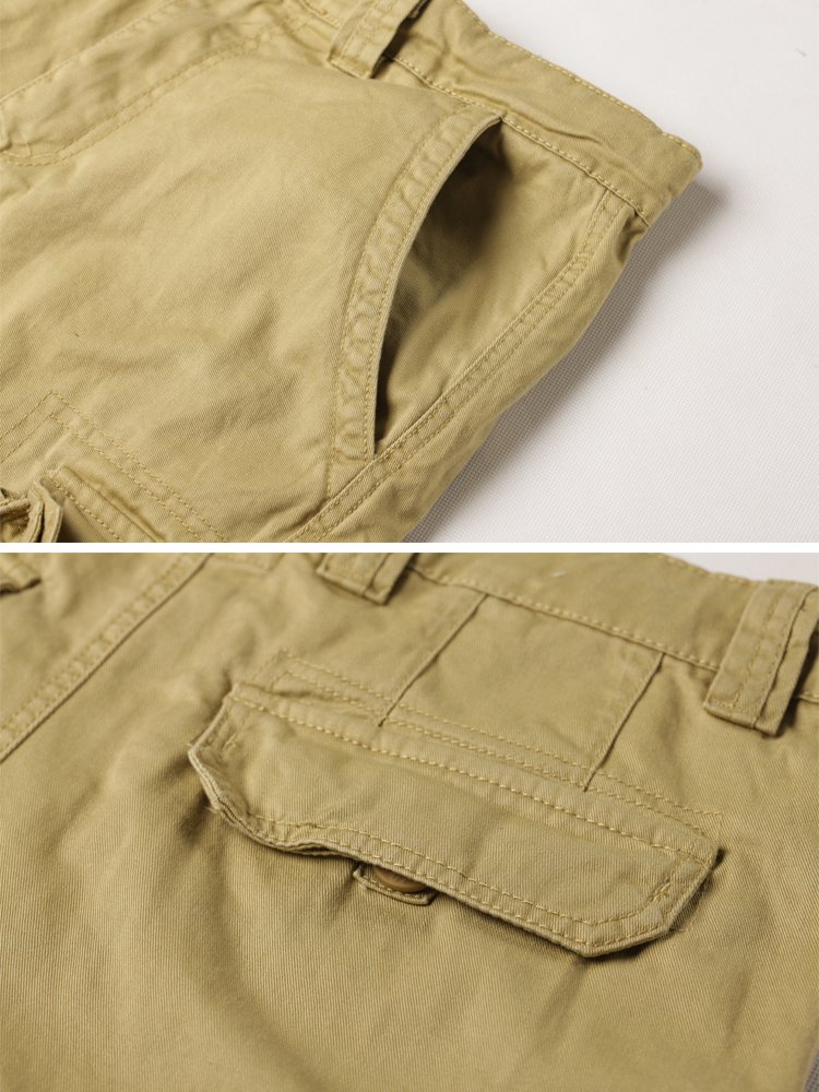 AKARMY Men's Camo Cargo Shorts - Outdoor Tactical Cotton Shorts with Multiple Pockets, No Belt Needed | Perfect for Hiking, Camping & Summer Casual Wear
