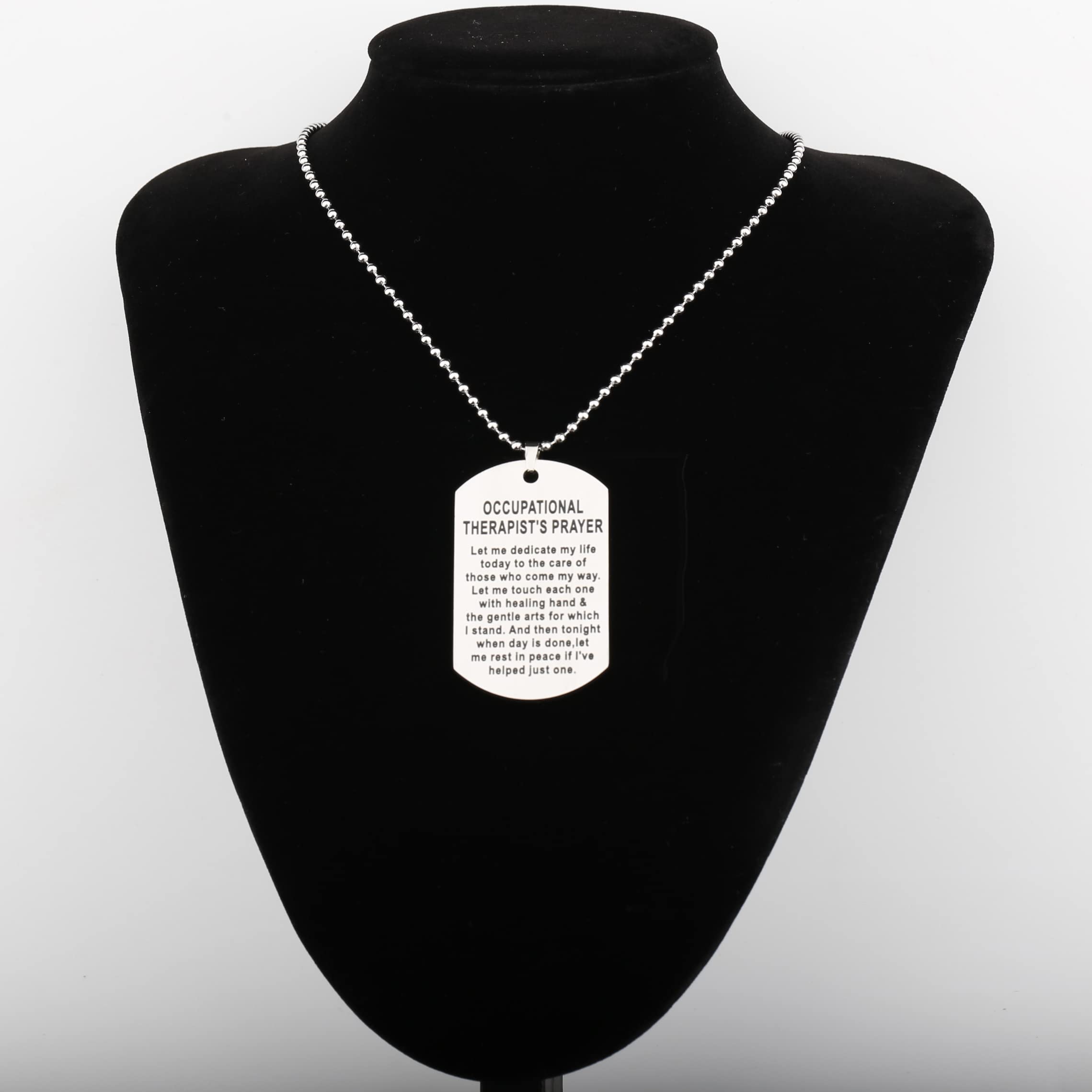 WKXZMTR OT Keychain Necklace - Occupational Therapist Jewelry Gift for OT Graduation, Appreciation & Daily Wear | Perfect for Therapists, Students & Healthcare Professionals