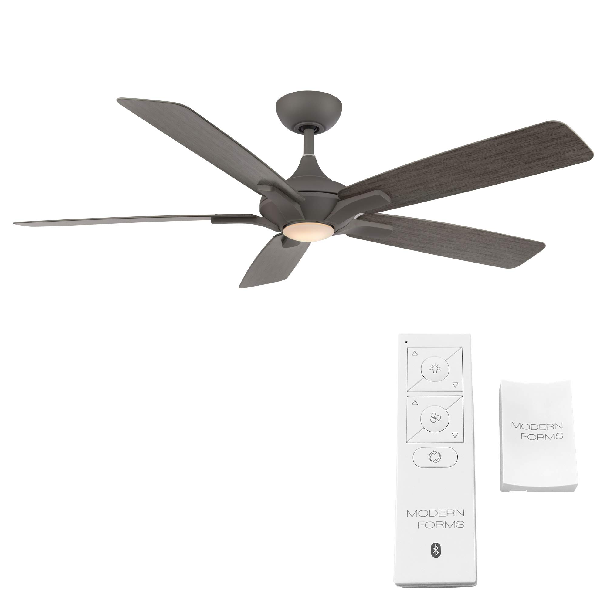 Mykonos 60-Inch Smart Ceiling Fan with LED Light Kit, Remote Control, and Alexa/Google Assistant Compatibility for Indoor and Outdoor Use in Living Rooms, Bedrooms, and Patios