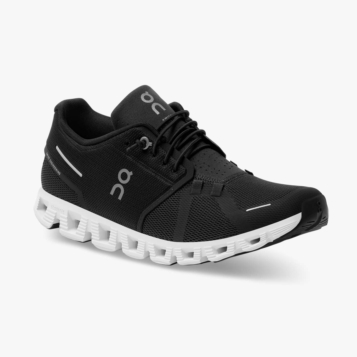 On Running Men's Cloud 5 Running Shoes - Lightweight & Breathable Black/White Sneakers for Jogging, Gym Workouts & Daily Wear