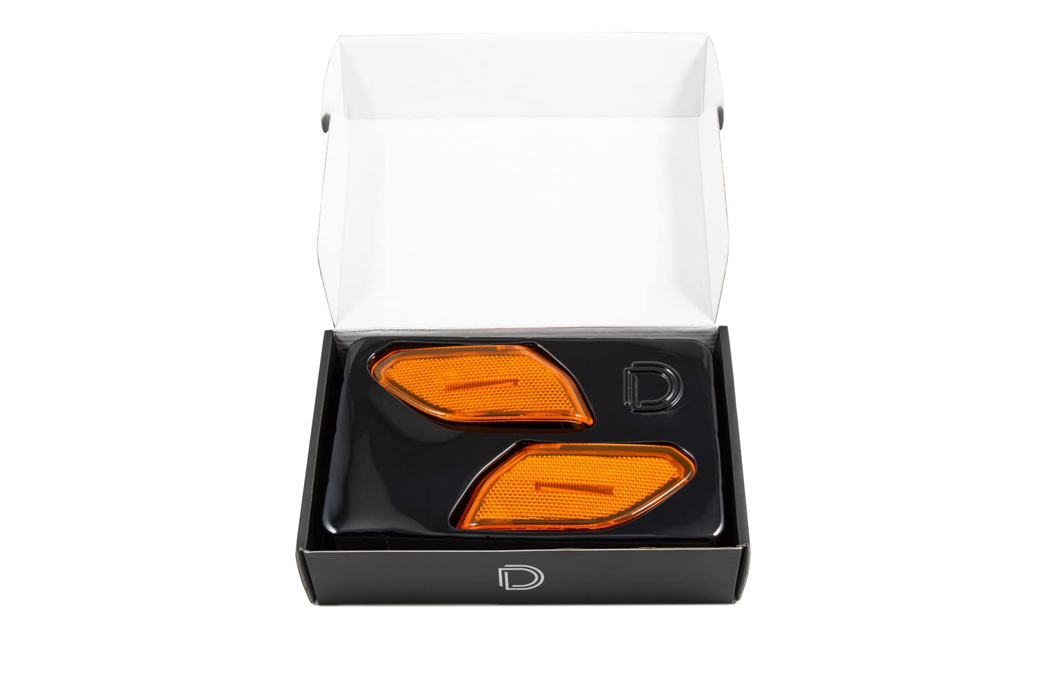 Diode Dynamics LED Sidemarkers for Jeep JL Wrangler 2018-2023 - Amber Light Kit (Pair) - Enhanced Visibility & Style for Off-Road Adventures & Night Driving