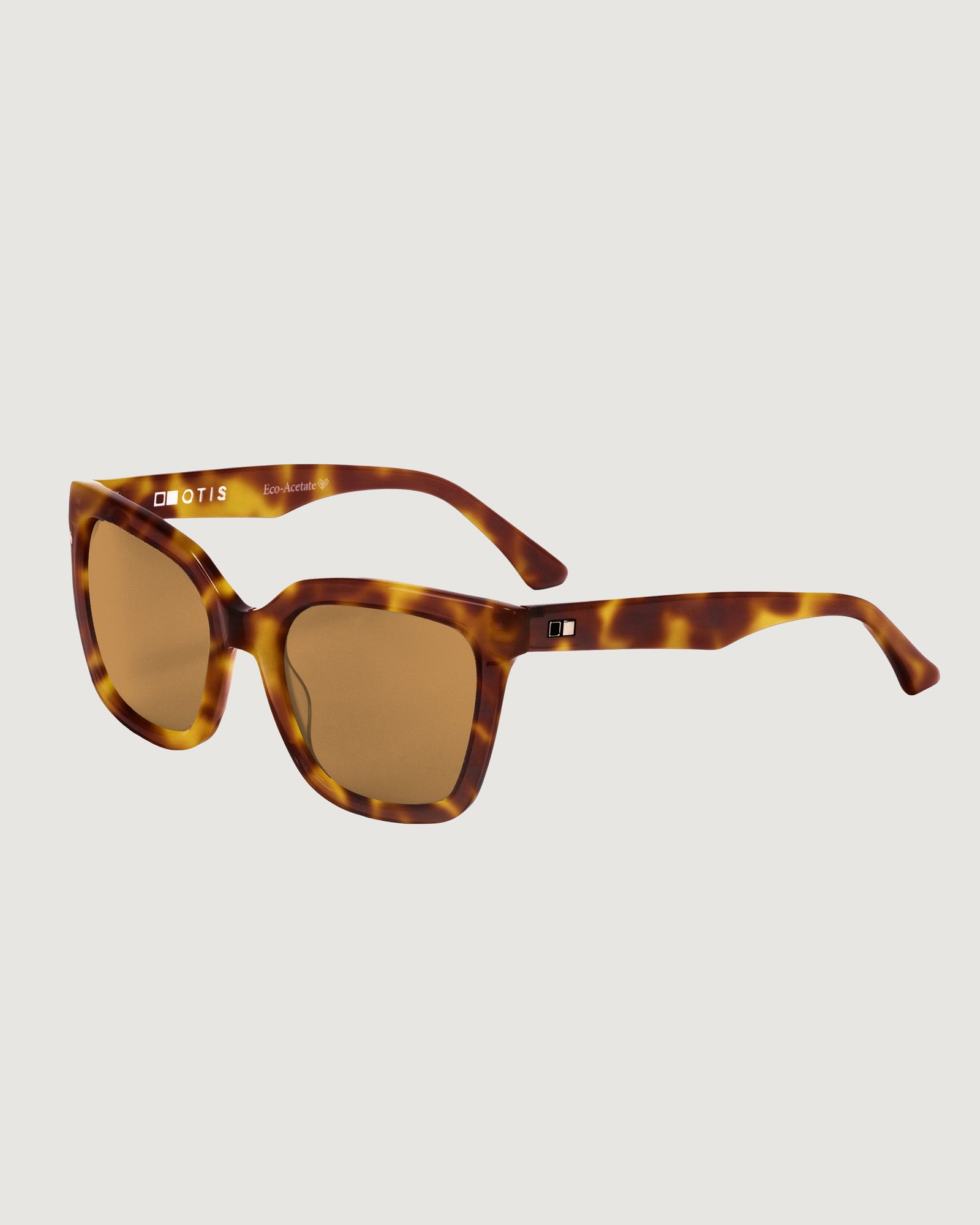OTIS Pursuit Sunglasses Eco Havana Zinnia/Brown - Stylish Polarized UV Protection Shades for Outdoor Sports & Beach Activities