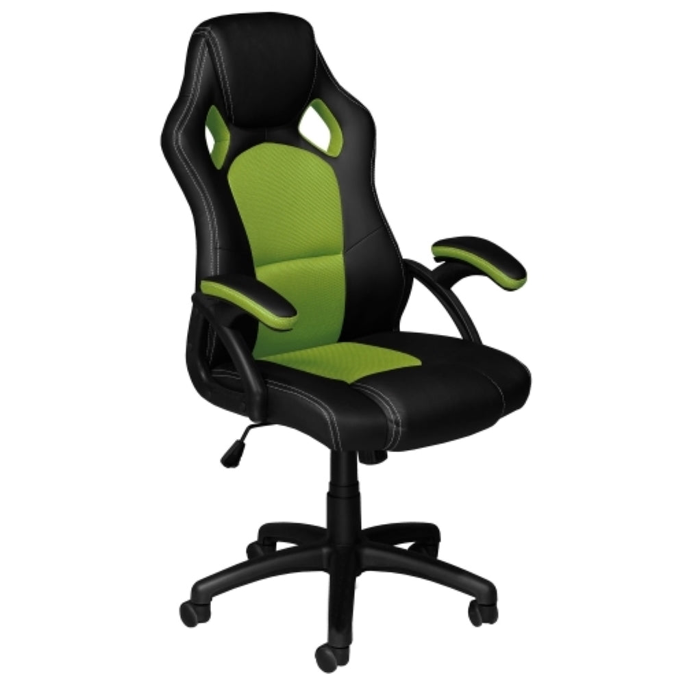 HAWK SERIES 4507 Gaming Chair - Ergonomic Black & Green Computer Chair for PC & Console Gamers - Perfect for Gaming, Streaming, and Office Work