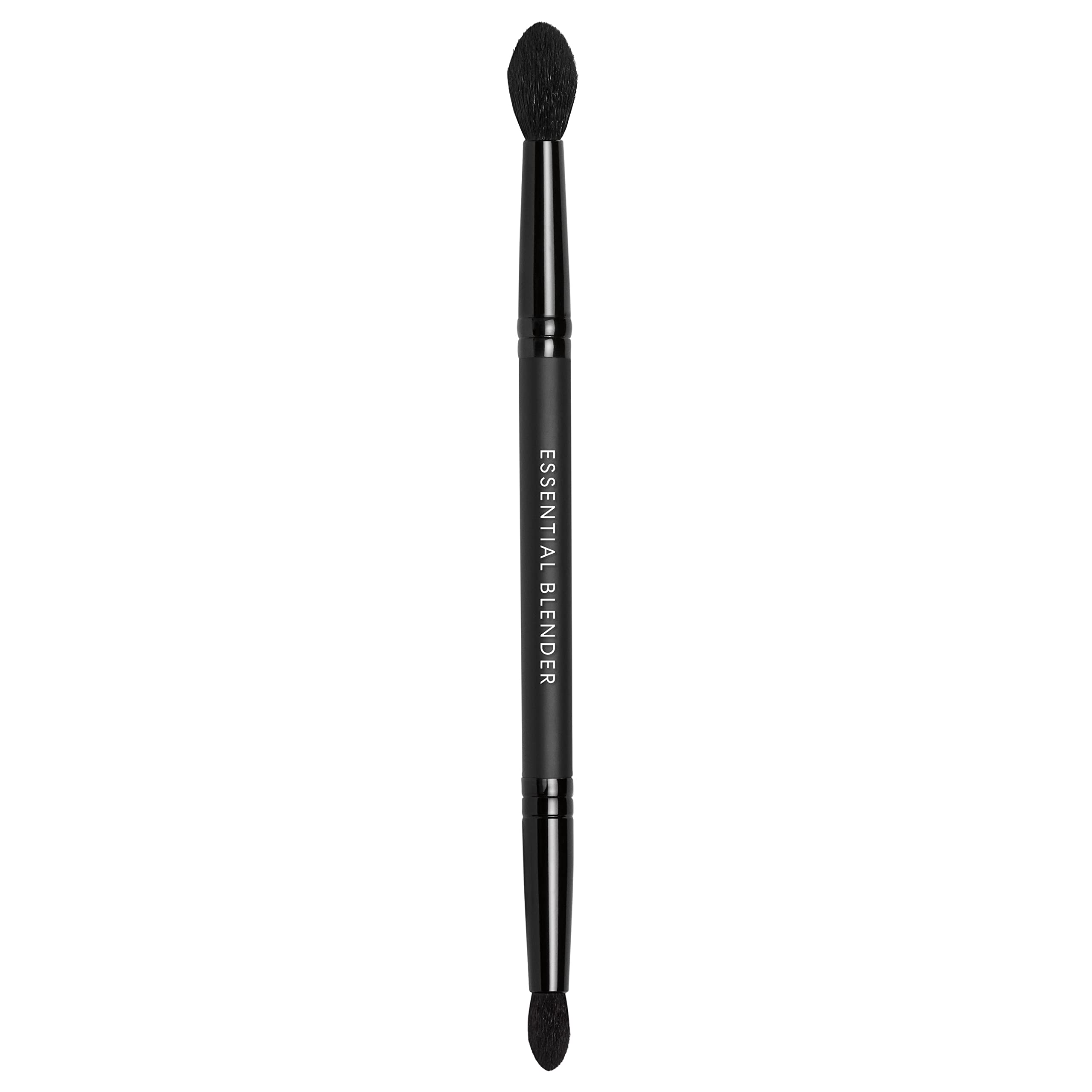 bareMinerals Essential Blender Dual-Ended Eye Brush - Tapered Eyeshadow Brush for Blending & Pointed Tip for Diffusing - Vegan Synthetic Fiber Makeup Brush - Perfect for Smokey Eyes & Everyday Makeup Application