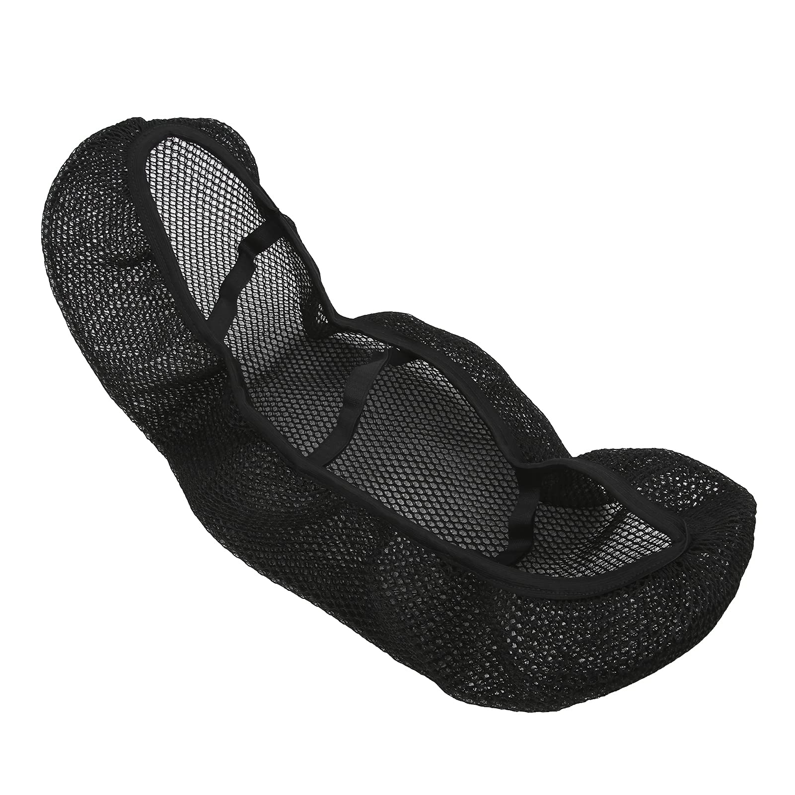 Breathable 3D Mesh Motorcycle Seat Cover for VESPA GTS300 - Black Comfortable Motorcycle Seat Cushion | Perfect for Long Rides & Hot Weather Riding