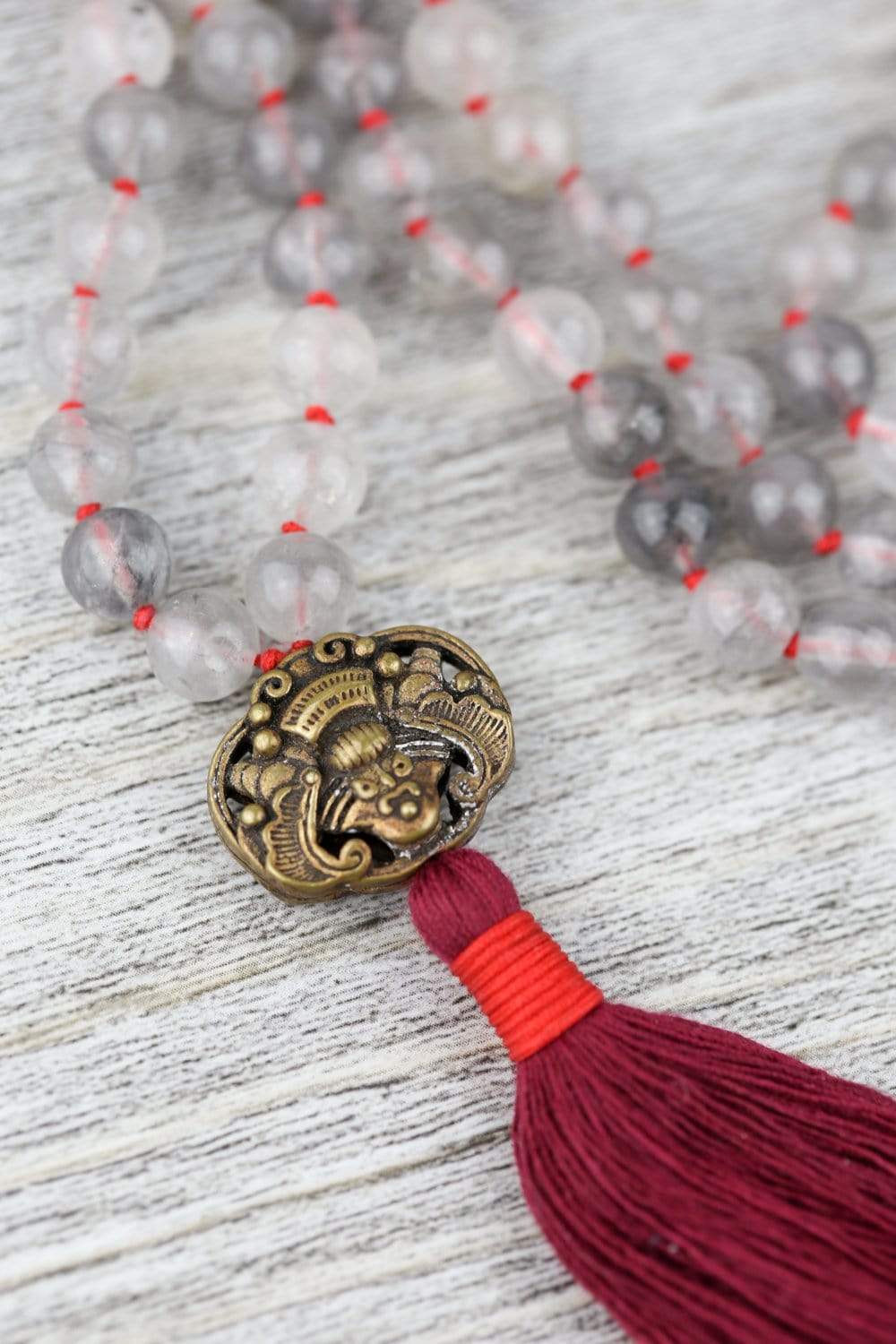 Ground Your Spirit Mala Beads - Authentic Buddhist Meditation Necklace for Yoga, Mindfulness & Spiritual Healing | Perfect for Meditation, Prayer & Daily Wear