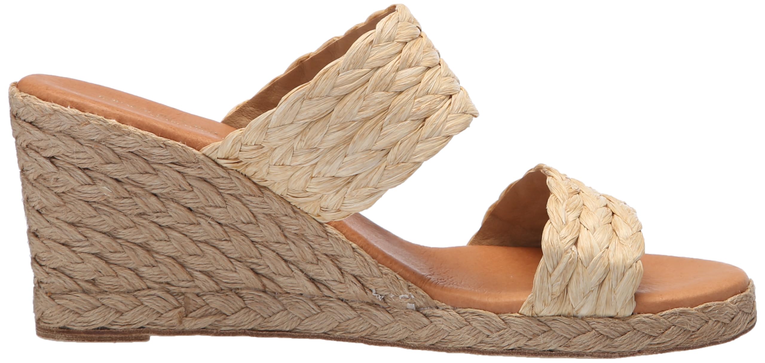 André Assous Women's Nolita Raffia Wedge Sandals - Comfortable Summer Beach Shoes for Women, Fashionable Espadrille Wedges for Casual Outings & Vacation