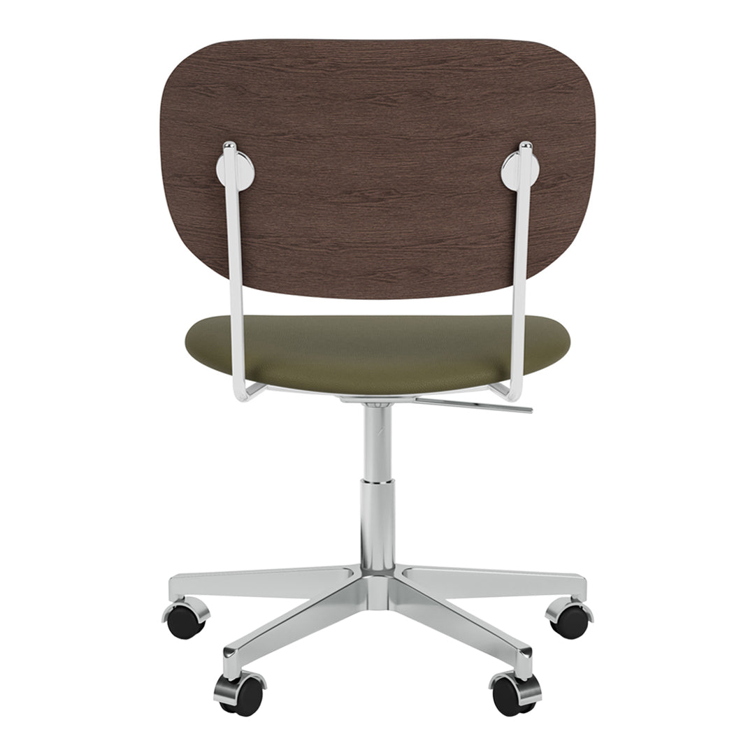 Ergonomic Office Chair with Padded Seat, Swivel Base & Smooth-Rolling Casters - Perfect for Home Office, Gaming & Workspace Comfort