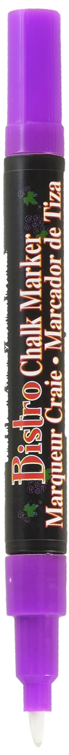 UCHIDA Fluorescent Violet Bistro Chalk Marker Fine Point - Non-Toxic, Vibrant Writing for Menu Boards, Glass, Blackboards & DIY Crafts
