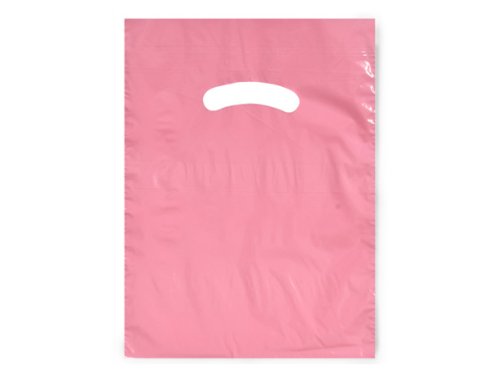 DUSTY ROSE Super Gloss Recycled Plastic Bags 9x12 Inches - 1.25 Mil Thick (Pack of 1000) | Eco-Friendly Storage & Packaging Solution for Retail, Grocery & Home Organization